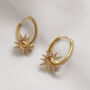 Sunlit Gold Hoop Earrings, thumbnail 2 of 7