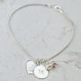 Silver Bracelet With Birthstone And Initial, thumbnail 11 of 12