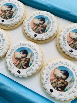 Pet Dad Father's Day Photo Biscuit Gift Box, 6 of 7