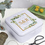 Personalised Couples Initials 10th Anniversary Gift Tin, thumbnail 2 of 6