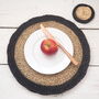 Wicker Dinner Placemats Black, thumbnail 2 of 4