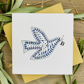 Personalised Luxury Handmade Dove Christmas Card, 5 of 7