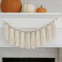 Handmade Bohemian Halloween Ghosts And Wooden Bead Decor, thumbnail 1 of 2