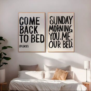 Come Back To Bed Print, 2 of 4