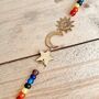 Recycled Brass Sun Moon And Star Chakra Hanging Bell, thumbnail 8 of 8