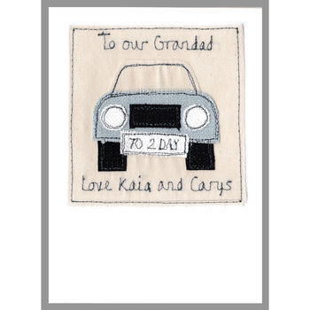 Personalised Car Birthday Card For Him, 3 of 12