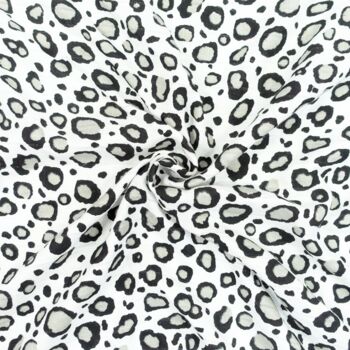 Organic Bamboo And Cotton Baby Muslin, Leopard Print, 2 of 2