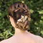 Sunburst Enamel Art Deco Inspired Bridal Hair Clip, thumbnail 8 of 9