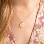 Asta Initial And Name Personalised Disc Necklace, thumbnail 2 of 12