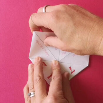 Digital Download Valentine Origami Fortune Teller Card, 5 of 10