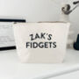 Personalised Fidget Toy Storage Bag, thumbnail 2 of 4