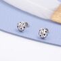 Sterling Silver Ladybird Stud Earrings, thumbnail 4 of 9