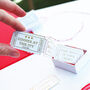 Personalised Date Ideas Ticket Stub Tokens, thumbnail 9 of 12