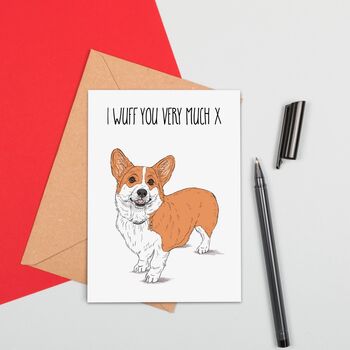 I Wuff You Dog Love Card, 2 of 2