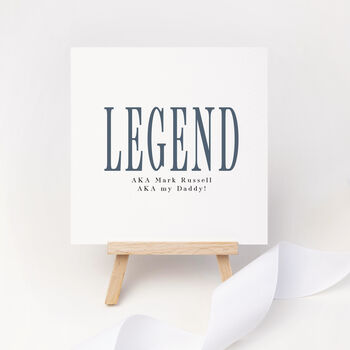 Personalised Legend Father's Day Card, 2 of 4