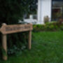 Wooden Engraved Driveway Sign Pointing, thumbnail 4 of 10