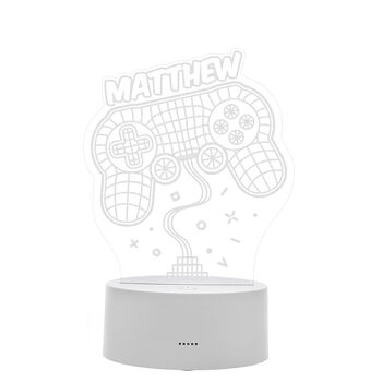 Personalised Gaming LED Night Light, 5 of 8