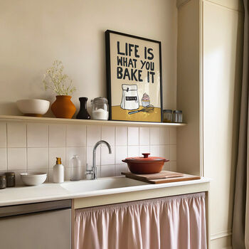 Life Is What You Bake It Funny Baking Print, 2 of 10