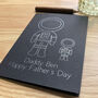 Personalised Spaceman Father And Child Card, thumbnail 6 of 8