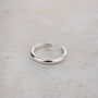 Sterling Silver Hammered Skinny Toe Ring, thumbnail 1 of 3