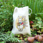 Personalised White Rabbit Easter Bag With Seeds, thumbnail 2 of 3