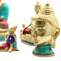 Brass Buddha Figure Med Head 8 Cm, thumbnail 4 of 5