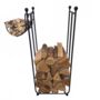 Tall Solid Steel Log Storage Basket Made In Britain, thumbnail 1 of 2