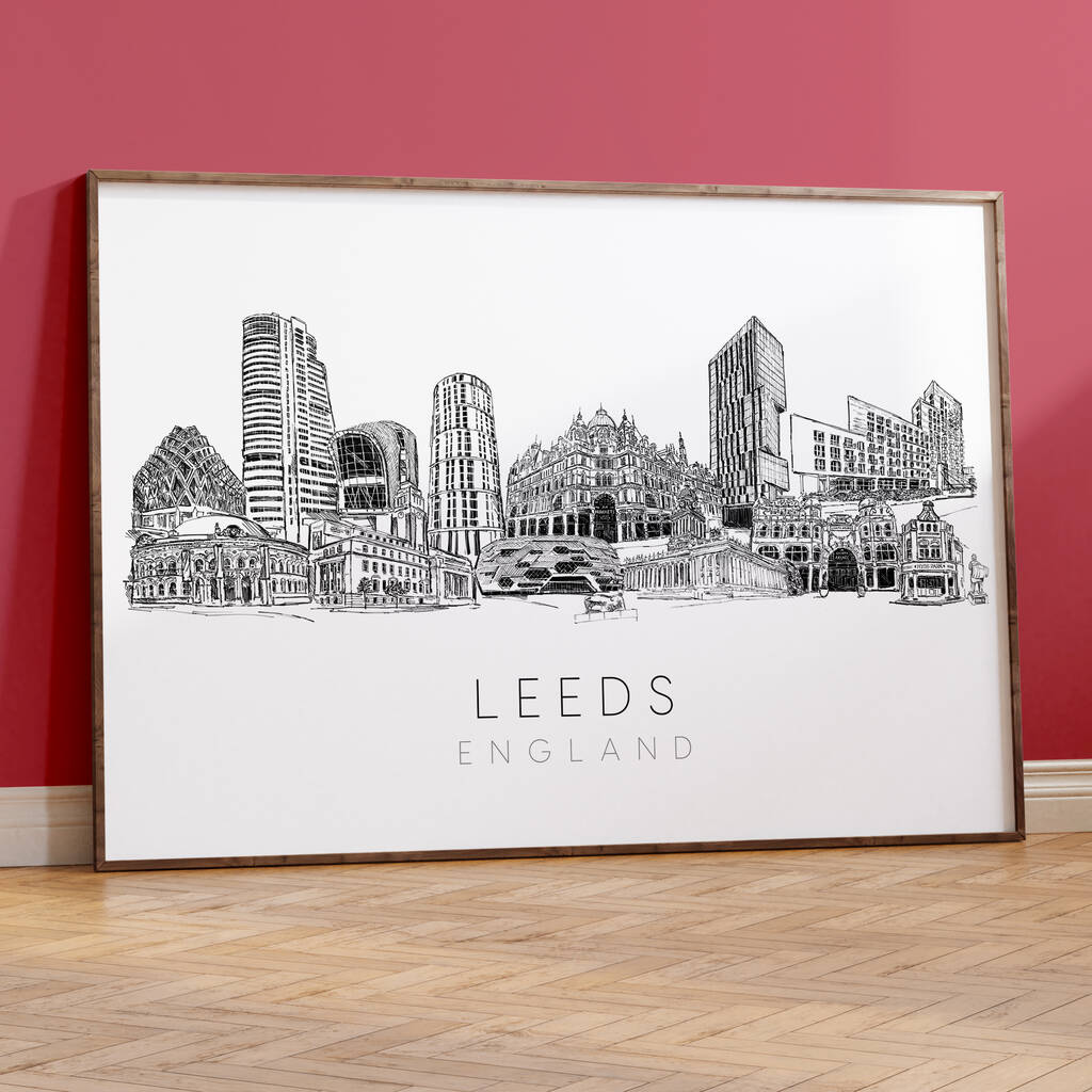 Leeds Skyline Cityscape Art Print, 1 of 10
