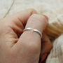 Gold Adjustable Personalised Initials Stacking Ring, thumbnail 8 of 8