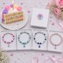 Personalised Birthstone Bracelet With Name Jewellery Gift For Her, thumbnail 1 of 12