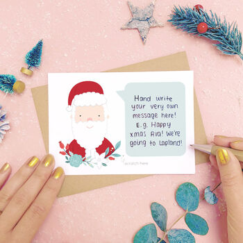 Personalised Santa Scratch Card, 2 of 10