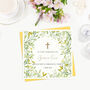 Communion, Christening, Confirmation Card Green Foliage, thumbnail 2 of 3