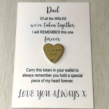 Father's Day Memory Token Gift, 4 of 5