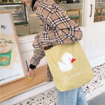 Duck Big And Small Side Crossbody Handle Tote Bag, 2 of 8