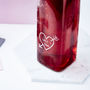 Personalised Carved Heart Glass Bottle, thumbnail 3 of 3