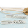 Personalised Tie Clip. Coordinates Tie Bar, thumbnail 1 of 7