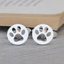 Personalised Hollow Pawprint Cufflinks, thumbnail 3 of 4