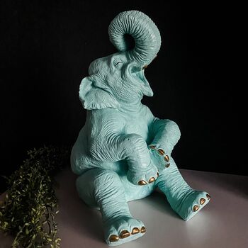 Laughing Hippo Or Elephant Statue, 2 of 4