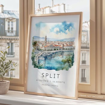 Split Croatia Travel Print, 4 of 7