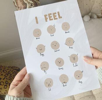 'I Feel' My Emotions Children's Print, 5 of 8