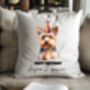 Personalised Yorkshire Terrier Birthday Party Cushion B, thumbnail 1 of 2