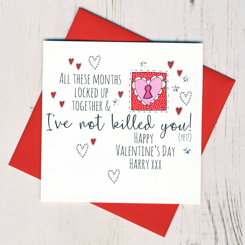 Personalised Locked Up Together Valentine Card By Eggbert And Daisy