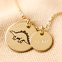 Personalised Dinosaur Disc Necklace, thumbnail 5 of 9