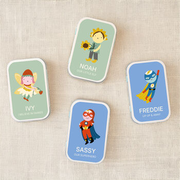 Little Legends | Personalised Keepsake Tins In 12 Illustrated Designs, 3 of 7