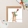 Mouse With Rose Card, thumbnail 1 of 2