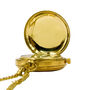 Personalised Brass Pocket Watch With Wooden Box, thumbnail 5 of 12