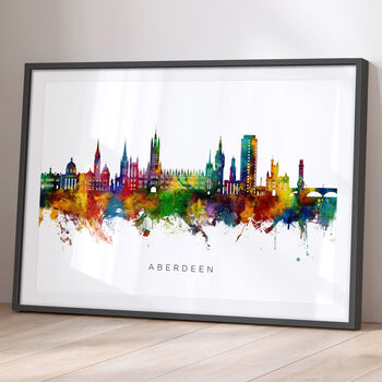 Aberdeen Cityscape Skyline Print, 2 of 12