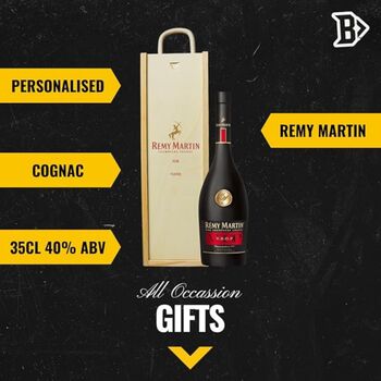 Personalised Remy Martin Vsop Cognac Champagne Gift Set 35cl 40% Abv, 2 of 5