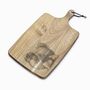 Personalised Japanese Chin Engraved Acacia Serving Board, thumbnail 8 of 9