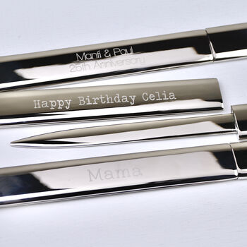 Personalised Luxury Silver Letter Opener, 4 of 9